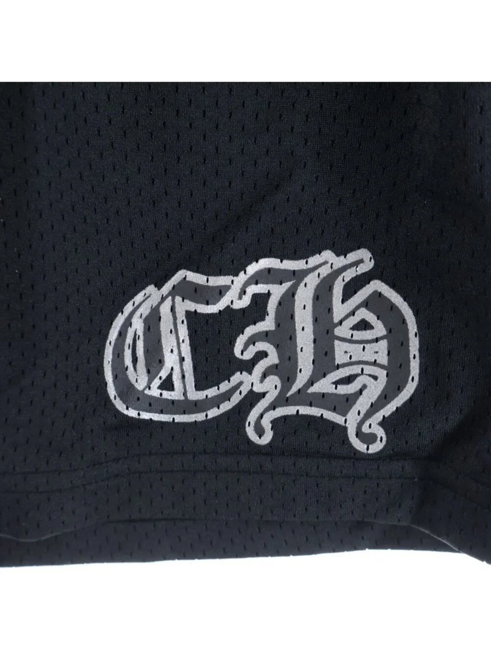 Chrome Hearts Mesh Warm UP Jersey Varsity CH Printed Shorts Black